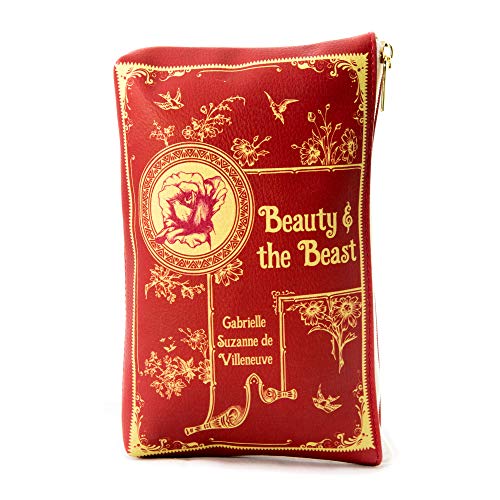 Well Read Beauty and the Beast Book Themed Clutch Purse for Book Lovers - Ideal Literary Gifts for Book Club, Readers, Authors & Bookworms - Clutch Wallet for Women