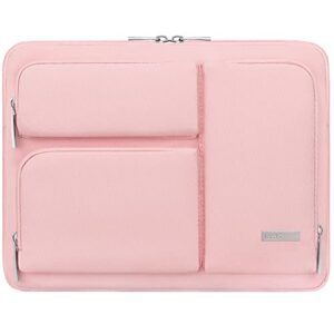 lacdo laptop sleeve for women, laptop sleeve case for 13 inch new macbook air m2 a2681 m1 a2337 a2179 a1932, 13" new macbook pro m2 m1 a2338 a2251 a2289 a2159, 12.9" new ipad pro computer bag, peach