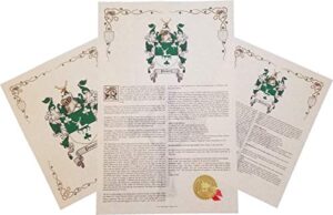 tolley - coat of arms, crest & history 3 print combo - surname origin: germany