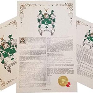 Tolley - Coat of Arms, Crest & History 3 Print Combo - Surname Origin: England
