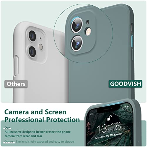 GOODVISH Compatible with iPhone 11 Case 6.1 inch | Ultra Slim Liquid Silicone Case | Upgraded Camera and Screen Protection | Full Covered Shockproof Cover | Green