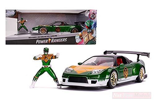 Jada Toys Scale Model Compatible with Honda NSX 2002 W/Power Ranger Figure 1:24 JADA31909