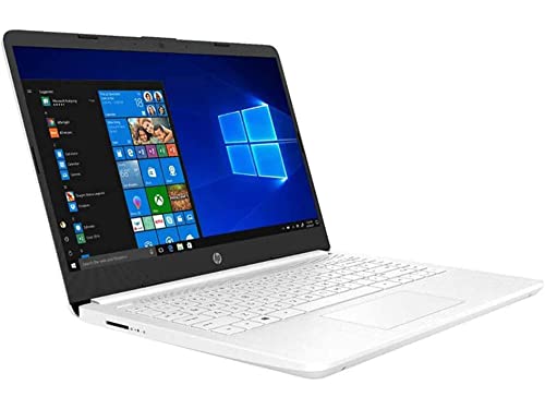 HP 2022 Stream 14" HD Laptop, Intel Celeron N4020 Dual-core Processor, 4GB DDR4 RAM, 64GB eMMC, Intel HD Graphics, 1 Year Office 365, Webcam, HDMI, Windows 10S, White, 32GB SnowBell USB Card