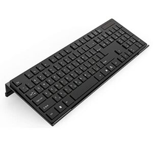 kotemon acrylic tilted computer keyboard stand for ergonomic typing, keyboard tray holder with silicone non-slip case, black