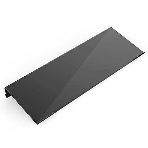 KOTEMON Acrylic Tilted Computer Keyboard Stand for Ergonomic Typing, Keyboard Tray Holder with Silicone Non-Slip Case, Black