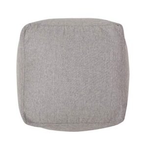 Christopher Knight Home Tattnall Contemporary Two Tone Fabric Cube Pouf, Gray, Beige