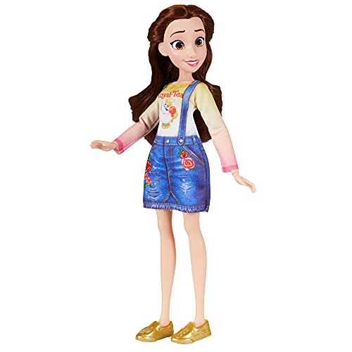 Disney Princess Comfy Squad Belle Fashion Doll, Toy Inspired by Ralph Breaks The Internet, Casual Outfit Doll, Girls 5 and Up, White