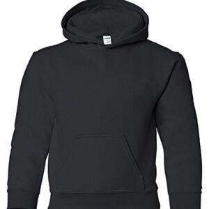 Gildan Blank Hoodie - Hooded Sweatshirt - Unisex Style 18500 Adult Pullover Red (Large, Black)