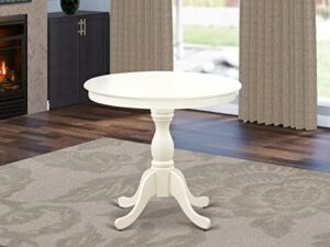 east west furniture dining table, 36x36 inch, amt-lwh-tp