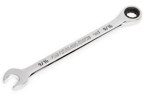 GEARWRENCH 9/16" 4 Degree Swing Arch 12 Point Ratcheting Combination Wrench - 86946