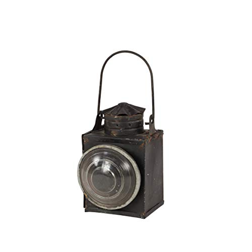 Unknown1 Antique Style Dark Iron Railway Oil Lantern 8 X 4 11 Black Vintage