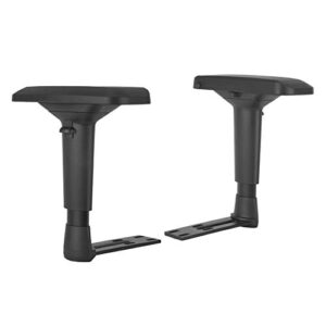 replacement adjustable arms armrest pair upright bracket with pads fits most gaming chairs (4d)