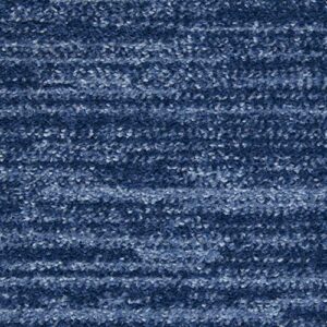 Nourison Essentials Solid Contemporary Navy Blue 5' X 7' Area Rug