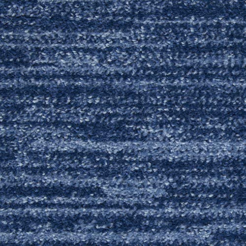 Nourison Essentials Solid Contemporary Navy Blue 5' X 7' Area Rug