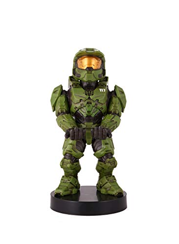 Exquisite Gaming: Halo: Master Chief - Mobile Phone & Gaming Controller Holder, Device Stand, Cable Guys, Xbox Licensed Figure