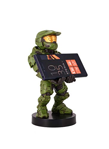 Exquisite Gaming: Halo: Master Chief - Mobile Phone & Gaming Controller Holder, Device Stand, Cable Guys, Xbox Licensed Figure