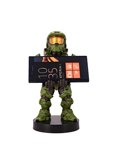 Exquisite Gaming: Halo: Master Chief - Mobile Phone & Gaming Controller Holder, Device Stand, Cable Guys, Xbox Licensed Figure