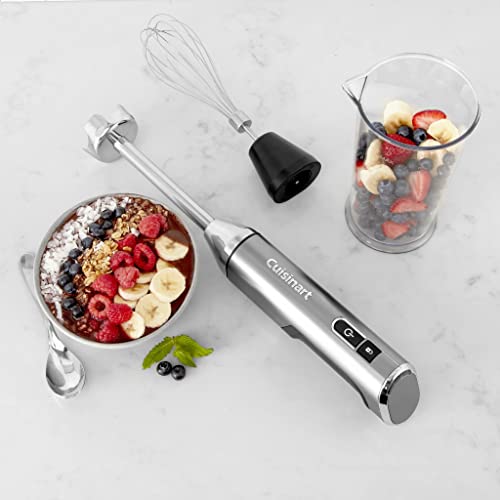 Cuisinart Electric Hand Blender & Mixer, EvolutionX Cordless Rechargeable, Gray/Black, RHB-100,Dark Grey