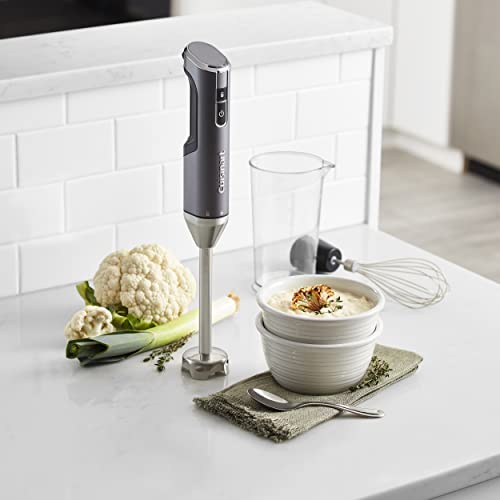 Cuisinart Electric Hand Blender & Mixer, EvolutionX Cordless Rechargeable, Gray/Black, RHB-100,Dark Grey