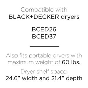 BLACK+DECKER BWDS Washer Dryer Stacking Rack Stand, White