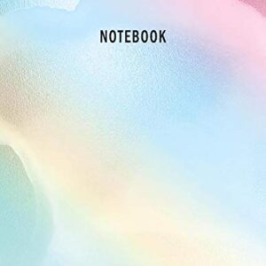 Notebook: Unruled/Blank/Plain/Unlined Composition Notebook Journal - Large (8.5 x 11 inches) - 100 Pages – Beautiful Pastel Gradient Marble Softcover: Gradient Notebook to Write In for... Journals