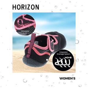 Body Glove Water Shoes for Women, Lake, Aerobics, Swimming, Aqua Sports, Beach, Womens Water Shoes, Black Slmn Rose Aqua Shoes for Women