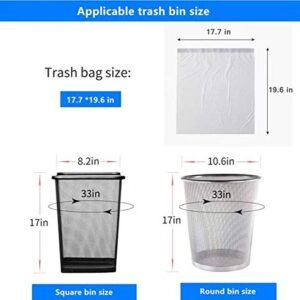 Strong Kitchen Trash Bags Drawstring 4 Gallon Garbage Bags Unscented Wastebasket Bin Trash Can Liners Small Trash Bag for Kitchen,Bathroom,Bedroom,Home,Office,car(Pure white)