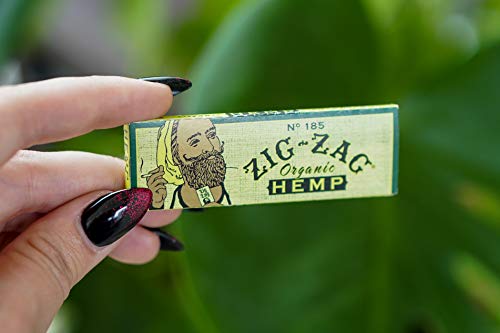 Zig Zag Rolling Papers Organic Hemp 1 1/4 Size Unbleached Vegan Rolling Papers - Sustainable and Eco-Friendly Paper for Everyday Use (6 Packs)