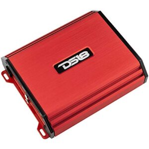 DS18 S-1100.2/RD Car Audio Amplifier – Full-Range, Class Ab, 2 Channel Amplifier, 1100 Watts (Red)