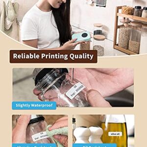 Phomemo Label Maker Machine with Tape D30 Label Makers Portable Bluetooth Mini Labeler,Phone Support,Easy to Use,for Android iOS,Gift for Women Men,Organization Decoration(USB Rechargeable)-Turquoise