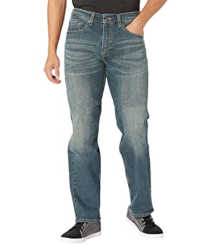 Signature by Levi Strauss & Co. Gold Label Men's Regular Fit Flex Jeans, Roadside, 44Wx32L