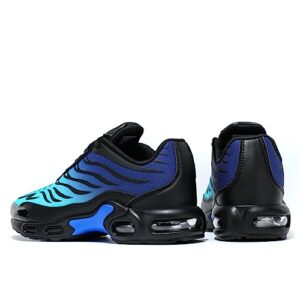 Socviis Men's Fashion Sneaker Air Running Shoes for Men Athletics Sport Trainer Tennis Basketball Shoes Black/Green 6.5