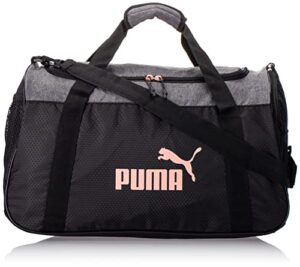 puma womens evercat no. 1 logo duffel bags, pink/grey, one size us