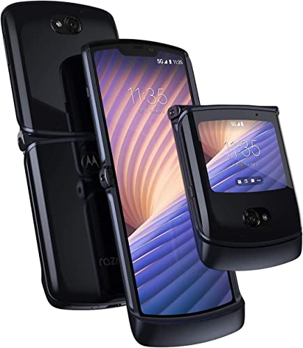 Motorola - moto razr 5G 256GB (Unlocked) - Polished Graphite - PAJS0007US (Renewed)