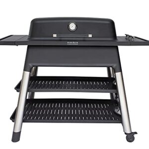 Everdure FURNACE 3-Burner Gas Grill, Liquid Propane Portable BBQ Grill with Die-Cast Aluminum Body and Fast-Ignition Technology, 466 Square Inches of Grilling Surface, Adjustable Height, Matte Black