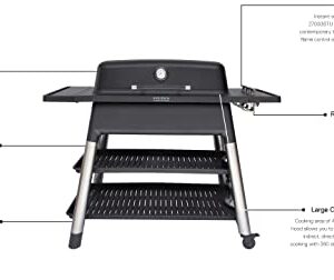 Everdure FURNACE 3-Burner Gas Grill, Liquid Propane Portable BBQ Grill with Die-Cast Aluminum Body and Fast-Ignition Technology, 466 Square Inches of Grilling Surface, Adjustable Height, Matte Black