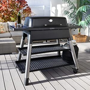 Everdure FURNACE 3-Burner Gas Grill, Liquid Propane Portable BBQ Grill with Die-Cast Aluminum Body and Fast-Ignition Technology, 466 Square Inches of Grilling Surface, Adjustable Height, Matte Black