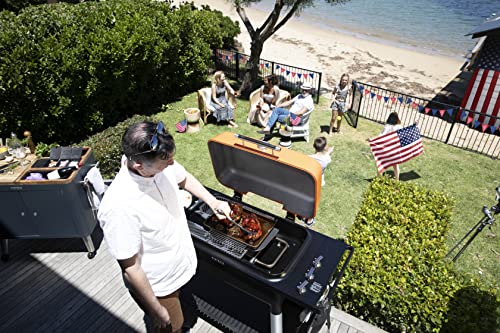 Everdure FURNACE 3-Burner Gas Grill, Liquid Propane Portable BBQ Grill with Die-Cast Aluminum Body and Fast-Ignition Technology, 466 Square Inches of Grilling Surface, Adjustable Height, Matte Black