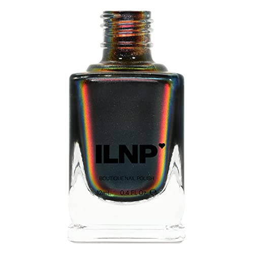 ILNP Eclipse - Black to Red Ultra Chrome Nail Polish