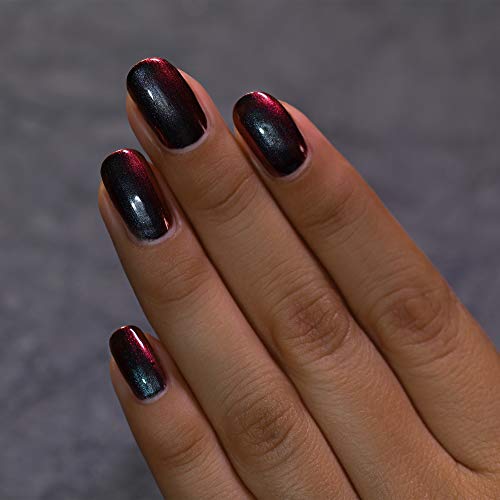 ILNP Eclipse - Black to Red Ultra Chrome Nail Polish
