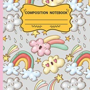 Composition Notebook: college Ruled Paper Notebook Journal | Blank Lined Workbook for Teens Kids Students for Home School College | Cute Unicorn Pattern | paper unicorn