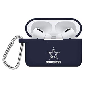 game time dallas cowboys silicone case cover compatible with apple airpods pro battery case (navy)