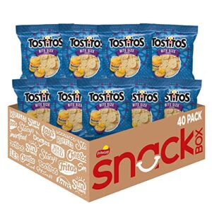 tostitos bite sized rounds tortilla chips, 1 ounce (pack of 40)