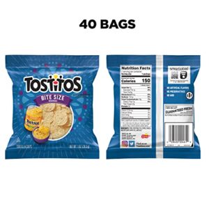 Tostitos Bite Sized Rounds Tortilla Chips, 1 Ounce (Pack of 40)