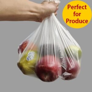 4 Gallon Clear Trash Bags - 100 Small Mini Garbage Bags | Mini Trash Bags For Mini Trash Can | Paper Waste Basket Liners For Bathroom Kitchen Car Office | Garbage Disposal Bags | Paper Recycling Bags