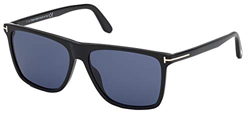 Tom Ford FLETCHER FT 0832 Shiny Black/Blue 57/15/145 men Sunglasses