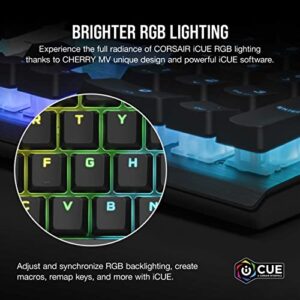 Corsair Wired K60 RGB Pro Mechanical Gaming Keyboard - CHERRY Mechanical Keyswitches - Durable AluminumFrame - Customizable Per-Key RGB Backlighting, Black