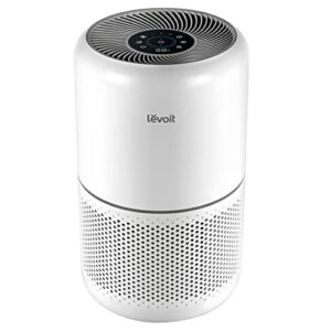 levoit air purifiers for home bedroom h13 true hepa filter for large room, sleep, quiet cleaner for dust, allergies, pets, smoke, white noise, smart wifi, auto mode, 300s