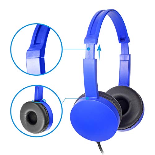 Kaysent School Headphones for Classroom Students - (KHPC-12Mixed) 12 Packs Multi-Colors Kids' Headphones for School, Library, Computers, Children and Adult(No Microphone)