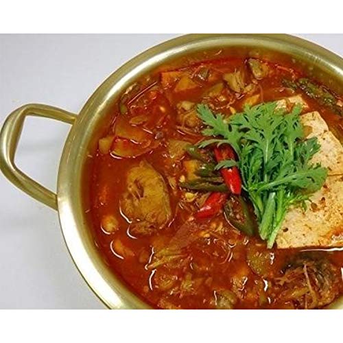 Jovely Korean Traditional Instant Ramen Small Hot Pot Set, 6.3" Aluminum Noodle Hot Pot(16cm, 1 Quart) with Lid, Silicone Hot Pot Holder, Premium Melamine Ramen Bowl, Chopsticks and Spoon Pack
